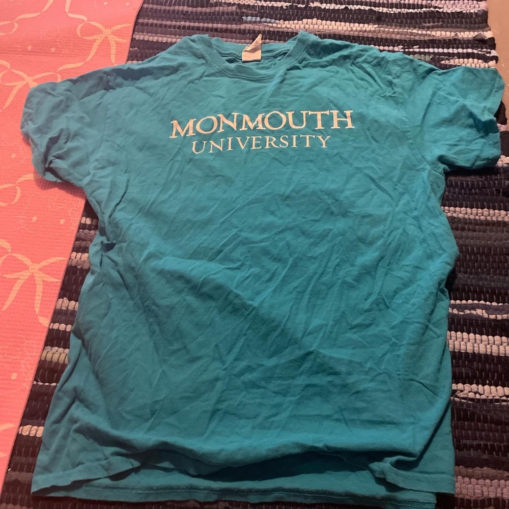 Monmouth University Blue Gildan Brand Shirt Size Medium